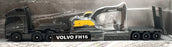 Maisto 11681 - Volvo FH16 Big Hauler with Excavator - Met. Black/Yellow