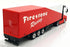 Burago 1/43 Scale 18-31460FI Mercedes Actros Hauler Truck with Trailer White/Red