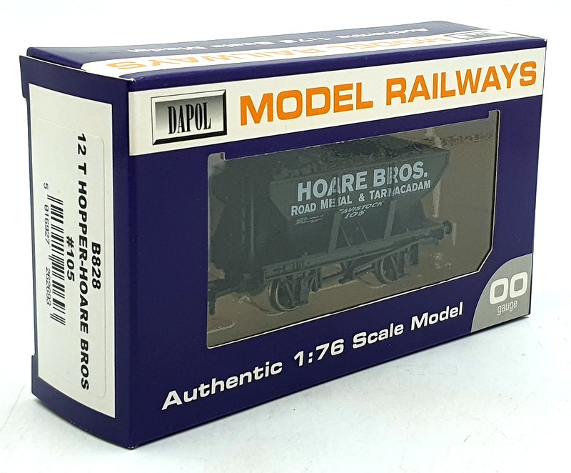 Dapol OO Gauge (1/76) B828 - 12T Hopper-Hoare Bros #105 - Black