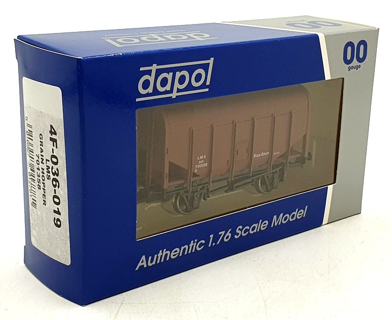 Dapol OO Gauge (1/76) 4F-036-019 - LMS Grain Hopper - Brown