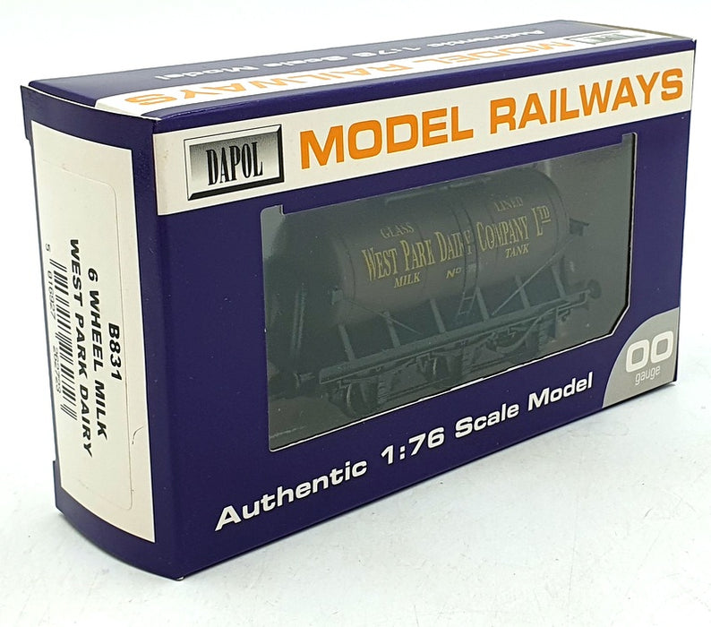 Dapol OO Gauge (1/76) B831 - 6 Wheel Milk West Park Dairy 