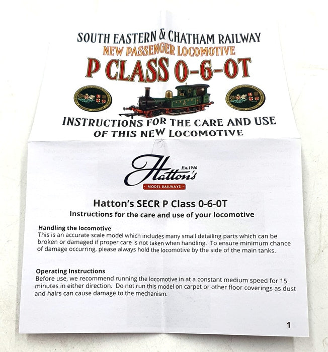 Hattons OO Gauge H4-P-002 - SECR P Class 0-6-0T 753 SE&CR Lined Green