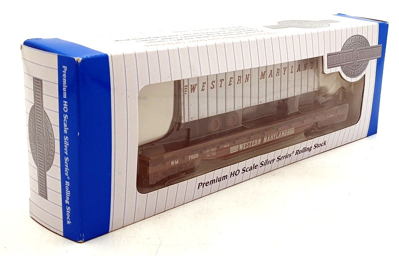 Bachmann HO (1/87) Scale 16706 - Flat Car w/Piggy Back Trailer Western Maryland