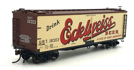 Bachmann HO (1/87) Scale 20 001 471 - 40' Wood Reefer Edelweiss Beer #18303