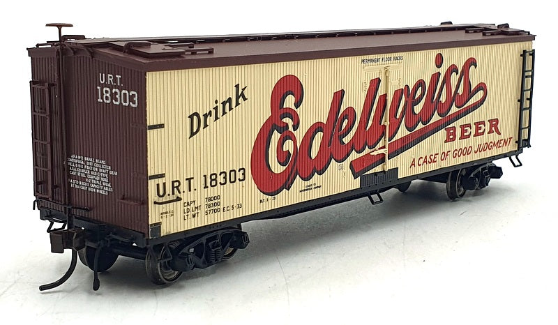 Bachmann HO (1/87) Scale 20 001 471 - 40' Wood Reefer Edelweiss Beer #18303