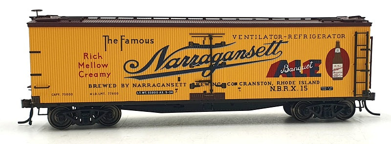 Bachmann HO (1/87) Scale 20 001 468 - '40 Wood Reefer Narragansett Ale #15