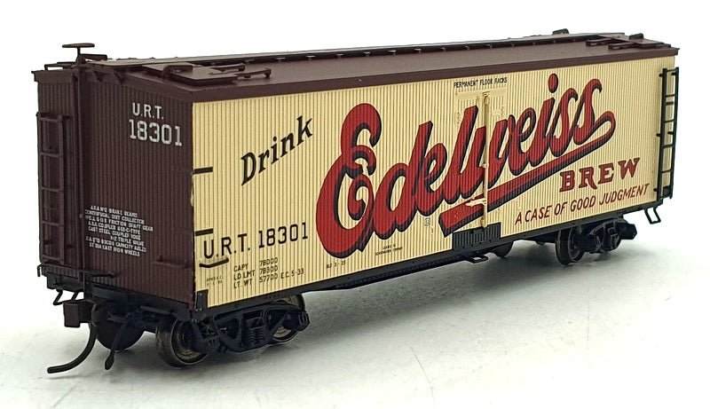Bachmann HO (1/87) Scale 20 001 470 - 40' Wood Reefer Edelweiss Beer #18301
