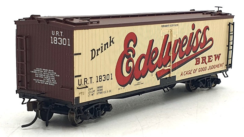 Bachmann HO (1/87) Scale 20 001 470 - 40' Wood Reefer Edelweiss Beer #18301