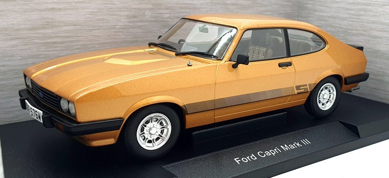 Model Car Group 1/18 Scale Diecast MCG18798 - Ford Capri Mark III RHD - Gold