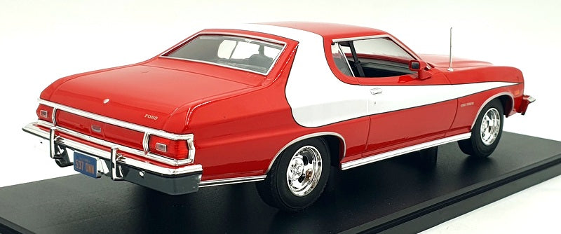Model Car Group 1/18 Scale Diecast MCG18005 - 1975 Ford Gran Torino - Red/White