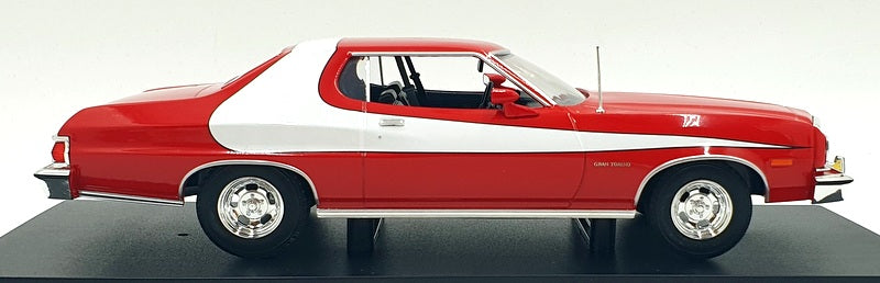 Model Car Group 1/18 Scale Diecast MCG18005 - 1975 Ford Gran Torino - Red/White