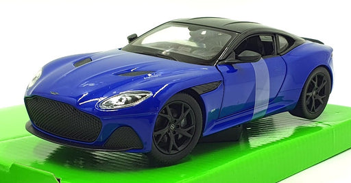 Welly NEX 1/24 Scale Diecast 24131W-T.RD - Aston Martin DBS - Met. Blue
