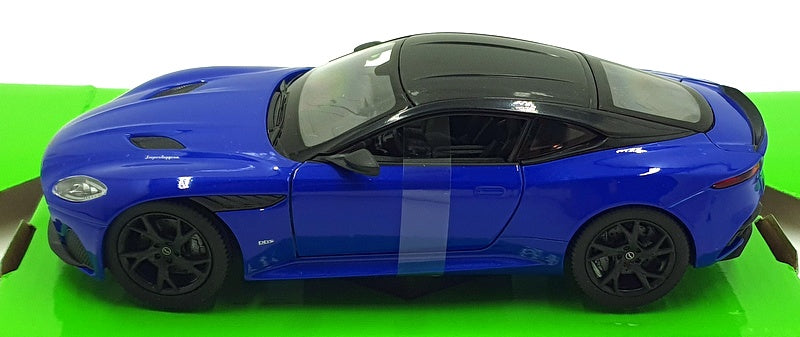 Welly NEX 1/24 Scale Diecast 24131W-T.RD - Aston Martin DBS - Met. Blue