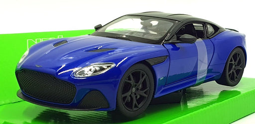 Welly NEX 1/24 Scale Diecast 24131W-MBU - Aston Martin DBS - Met. Blue