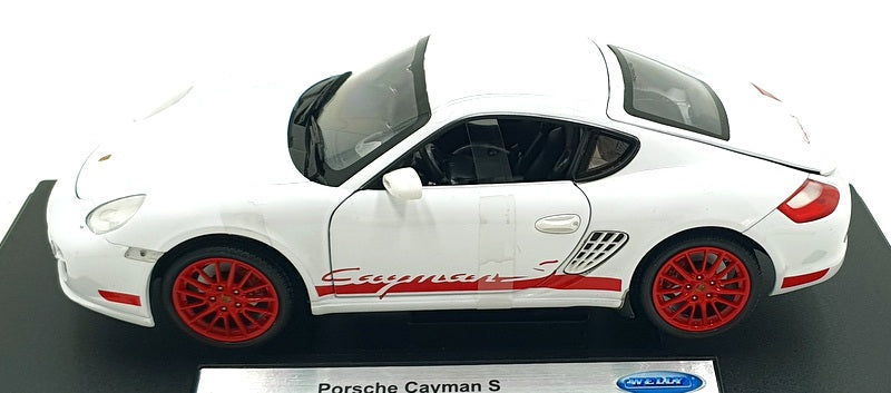 Welly NEX 1/18 Scale Diecast 75952 - Porsche Cayman S - White