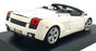 Maisto 1/18 Scale Diecast 31136 - Lamborghini Gallardo Spyder - White