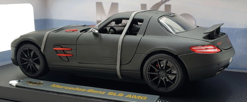 Maisto 1/18 Scale Diecast 36196 - Mercedes Benz SLS AMG - Matt Black
