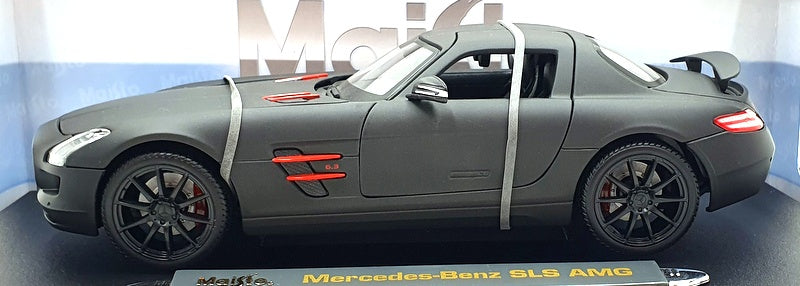 Maisto 1/18 Scale Diecast 36196 - Mercedes Benz SLS AMG - Matt Black