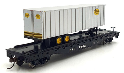 Bachmann HO (1/87) Scale 16703 - Flat Car w/Piggy Back Trailer NYC - NYC