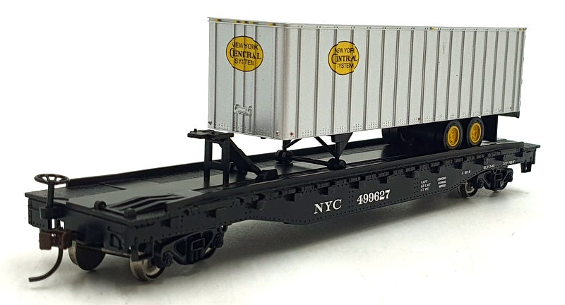 Bachmann HO (1/87) Scale 16703 - Flat Car w/Piggy Back Trailer NYC - NYC