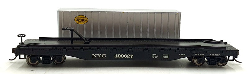 Bachmann HO (1/87) Scale 16703 - Flat Car w/Piggy Back Trailer NYC - NYC