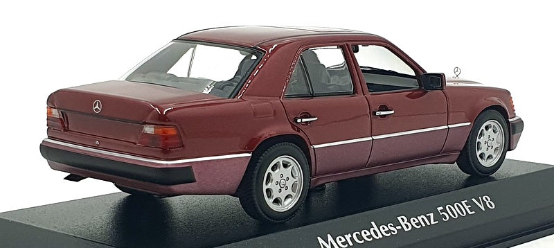 Maxichamps 1/43 Scale 940 037162 - 1991 Mercedes Benz 500E V8 - Met. Red