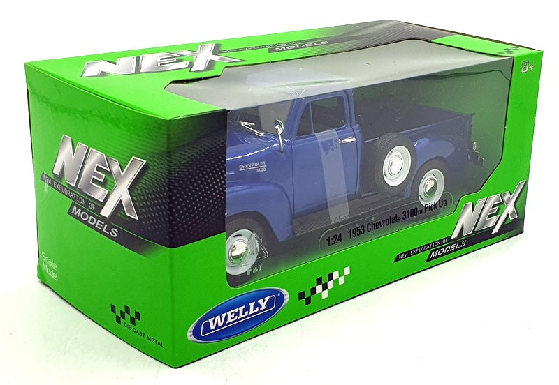 Welly NEX 1/24 Scale 22087W - 1953 Chevrolet 3100 PickUp - Blue
