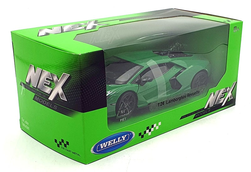 Welly NEX 1/24 Scale Diecast 24126W-GN - Lamborghini Revuelto - Green