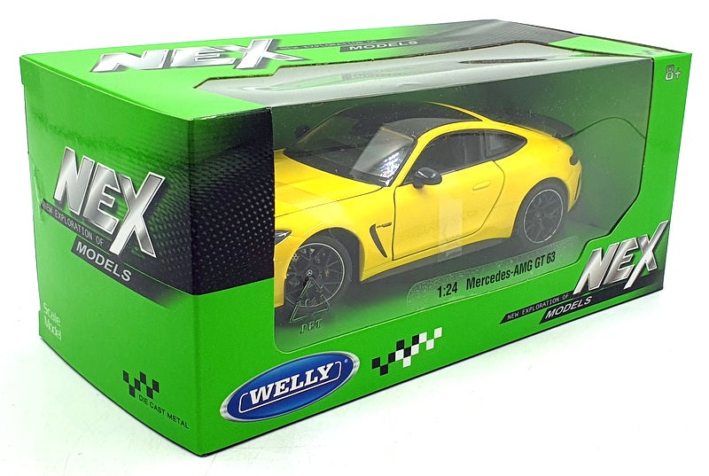 Welly NEX 1/24 Scale Diecast 24132W-YL - Mercedes AMG GT 63 - Yellow