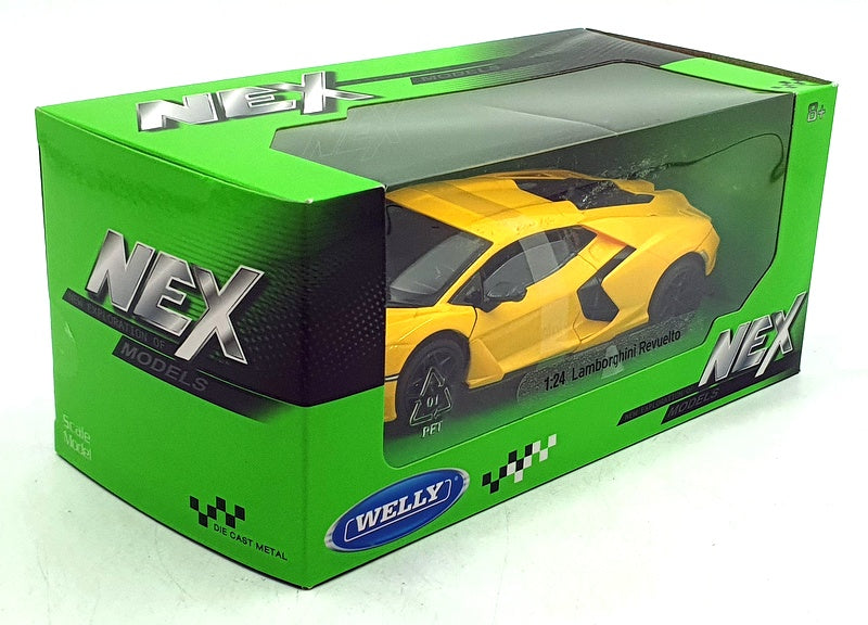 Welly NEX 1/24 Scale Diecast 24126W-YL - Lamborghini Revuelto - Yellow
