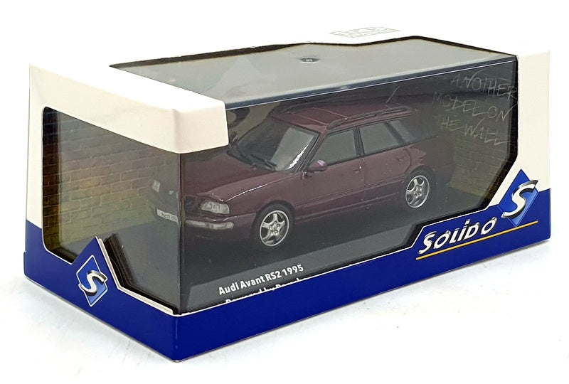 Solido 1/43 Scale S4310110 - 1995 Audi Avant RS2 - Ruby Red
