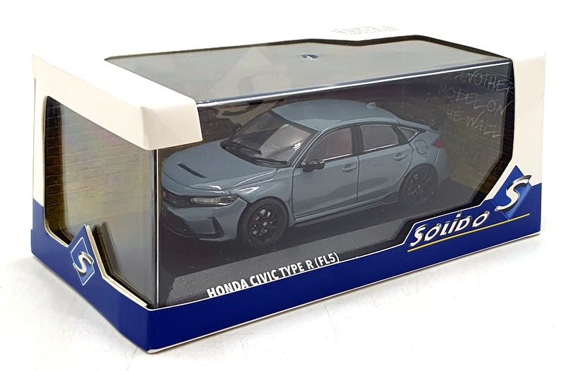 Solido 1/43 Scale S4314304 - 2023 Honda Civic Type R (FL5) - Sonic Grey