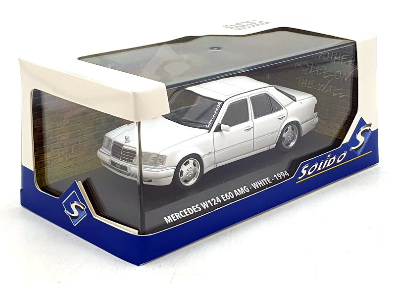 Solido 1/43 Scale S4313205 - 1990 Mercedes W124 E60 AMG - White