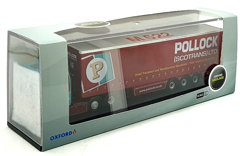 Oxford Diecast 1/76 Scale 76SNG002 - Scania S Series Curtainside Pollock Truck