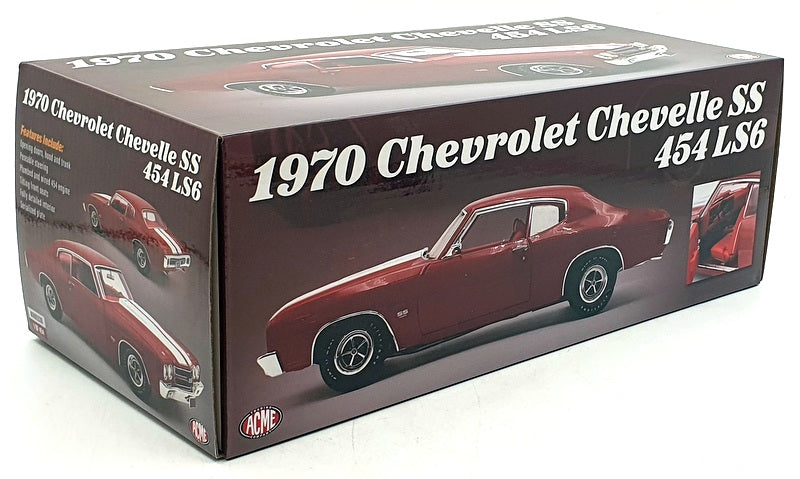 Acme 1/18 Scale A1805530 - 1970 Chevrolet Chevelle SS 454 LS6 - Red