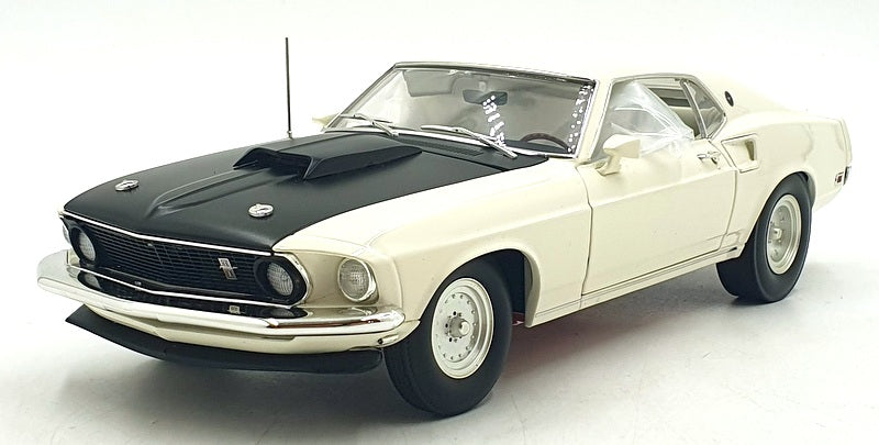 Acme 1/18 Scale Diecast A1801891 - 1969 Ford Mustang Boss 429 - Cream/Black