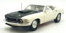 Acme 1/18 Scale Diecast A1801891 - 1969 Ford Mustang Boss 429 - Cream/Black