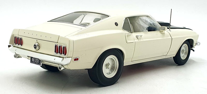 Acme 1/18 Scale Diecast A1801891 - 1969 Ford Mustang Boss 429 - Cream/Black