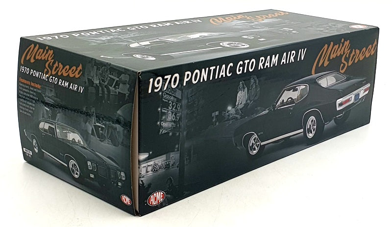 Acme 1/18 Scale A1801229 - 1970 Pontiac GTO Ram Air IV - Black