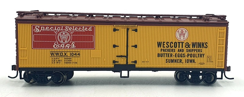 Roundhouse HO (1/87) Scale 85591 Special Eggs 40' Wood-Sided Reefer 1044