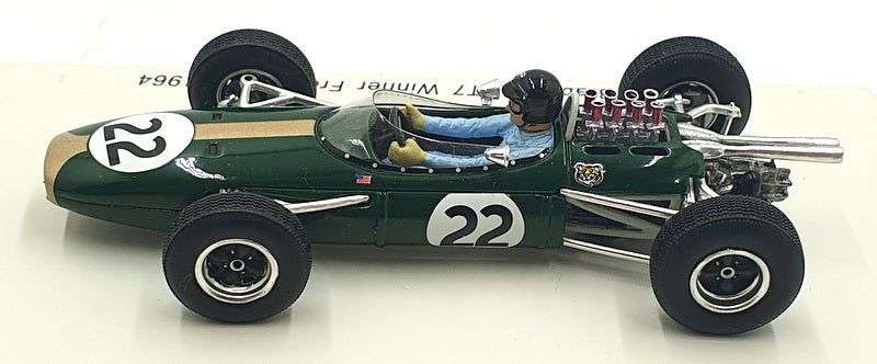 Spark 1/43 Scale S4333 - F1 Brabham BT7 #22 1st French GP 1964 - Dan Gurney