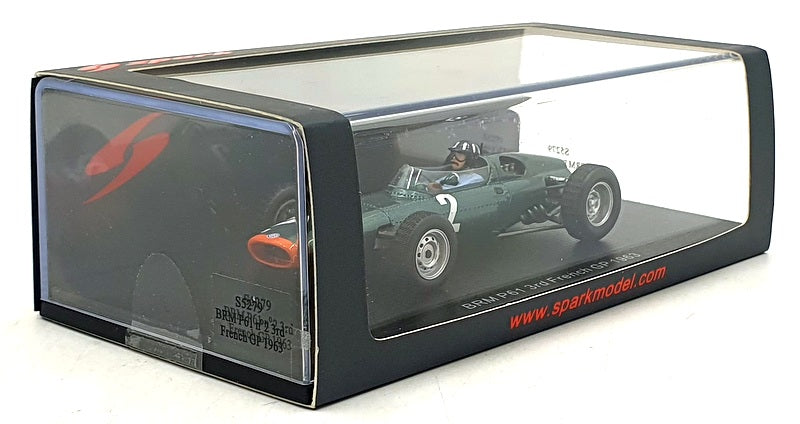 Spark 1/43 Scale S5279 - F1 BRM P61 #2 3rd French GP 1963 - Graham Hill