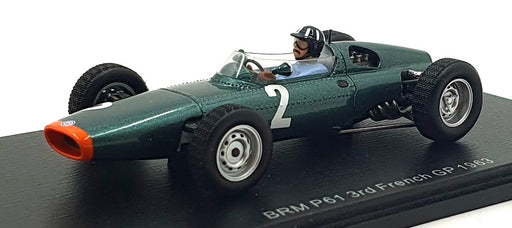Spark 1/43 Scale S5279 - F1 BRM P61 #2 3rd French GP 1963 - Graham Hill