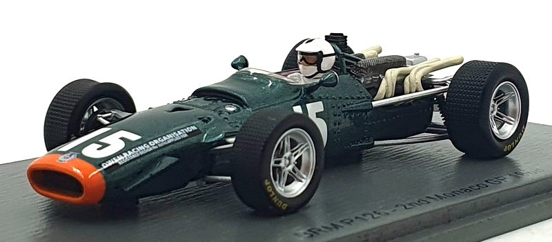 Spark 1/43 Scale S5282 - F1 BRM P126 #15 Monaco GP 1968 - Richard Attwood