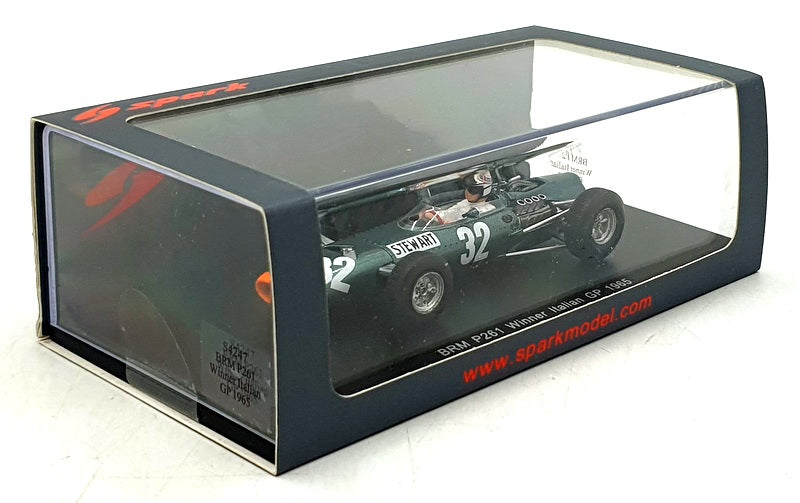 Spark 1/43 Scale S4247 - F1 BRM P261 #32 1st Italian GP 1965 - Jackie Stewart