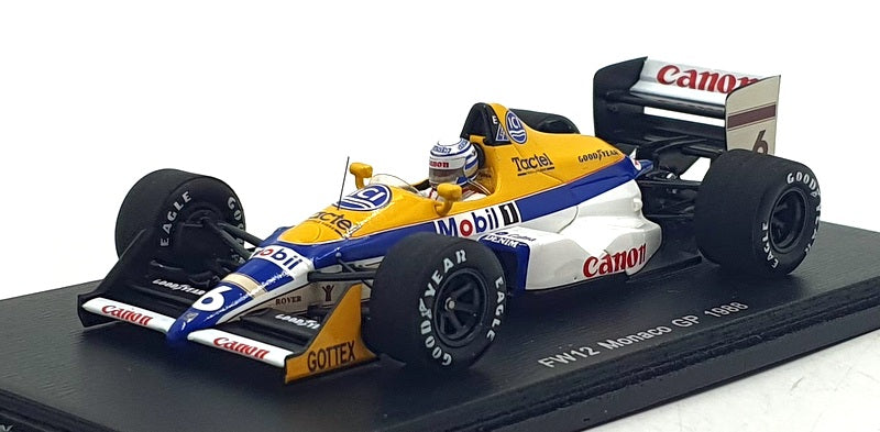 Spark 1/43 Scale S4028 - F1 FW12 #6 Monaco GP 1988 - Riccardo Paltrese