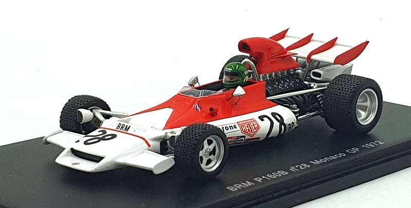 Spark 1/43 Scale S1742 - F1 BRM P160B #28 Monaco GP 1972 - Reine Wisell