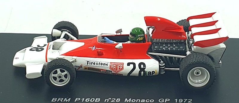 Spark 1/43 Scale S1742 - F1 BRM P160B #28 Monaco GP 1972 - Reine Wisell