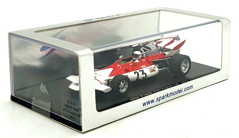 Spark 1/43 Scale S1854 - F1 BRM P160B #23 French GP 1972 - Howard Ganley