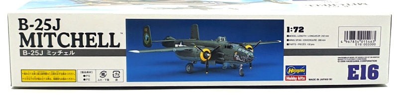 Hasegawa Kits 1/72 Scale 00546 - B-25J Mitchell (US Army Air Force Bomber)